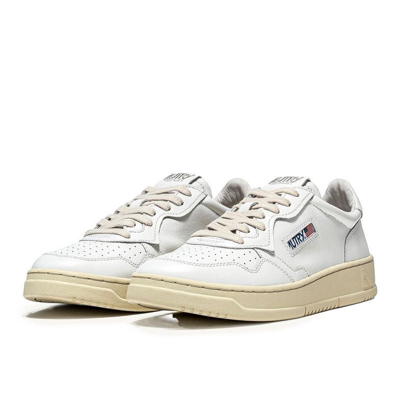 Autry Medalist Leather Low White