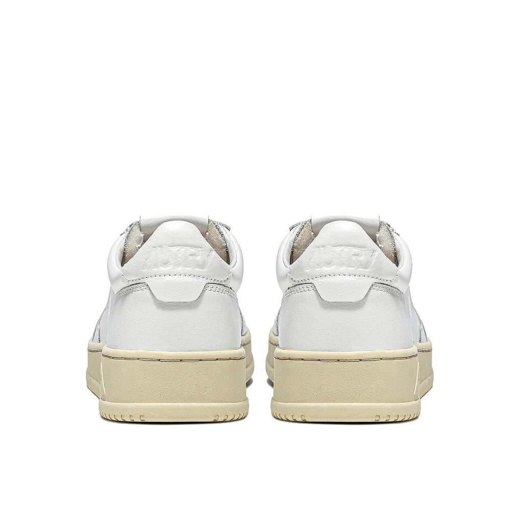 Autry Medalist Leather Low White - Blanc