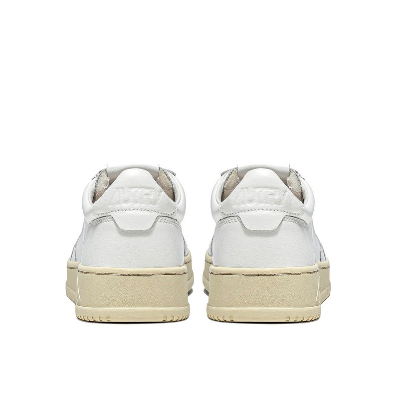 Autry Medalist Leather Low White