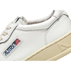 Autry Medalist Leather Low White - Blanc