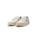 Autry Medalist Leather Low White Amazon Beige - Blanc