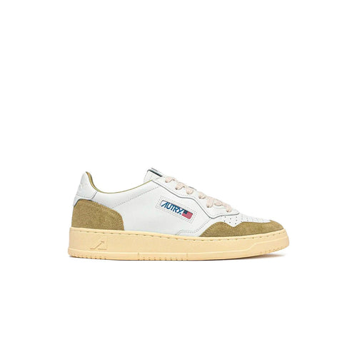 Autry Medalist Leather Low Sue Blanco Grisgn - Blanco