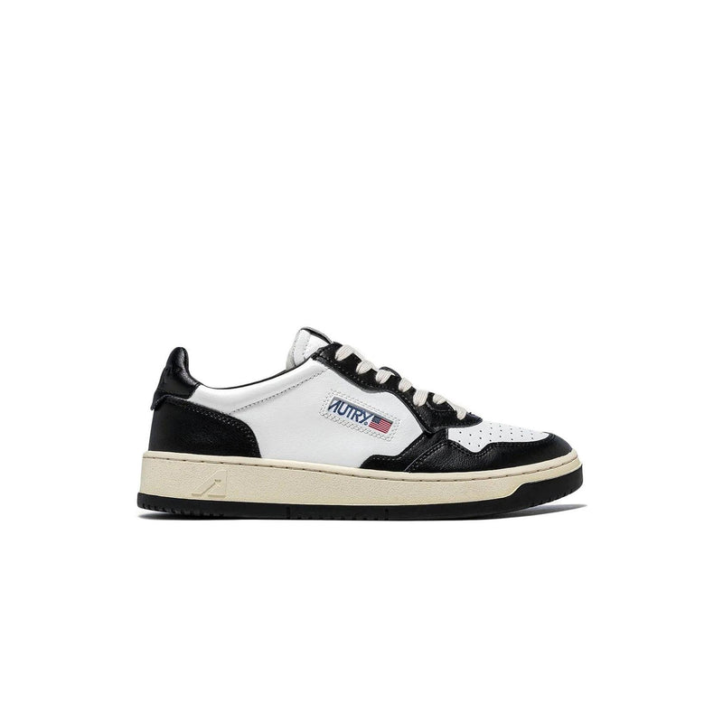 Autry 01 Low Leat White Black