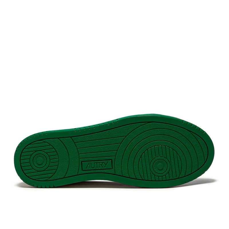 Autry Medalist Cuero Bajo Verde Blanco