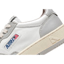 Autry Medalist Leather Low Gray White