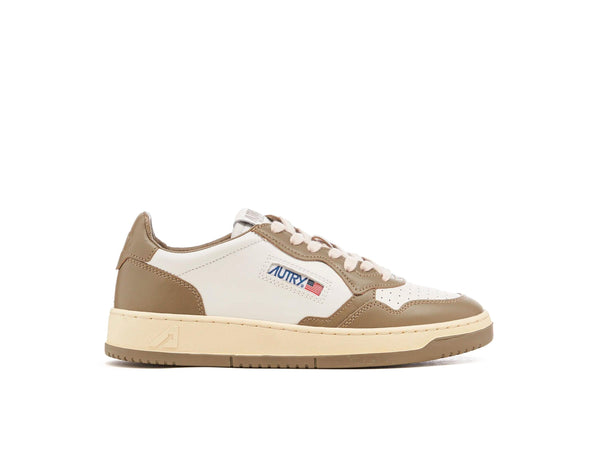 Autry Medalist Cuir Basse - Blanc Covert Green