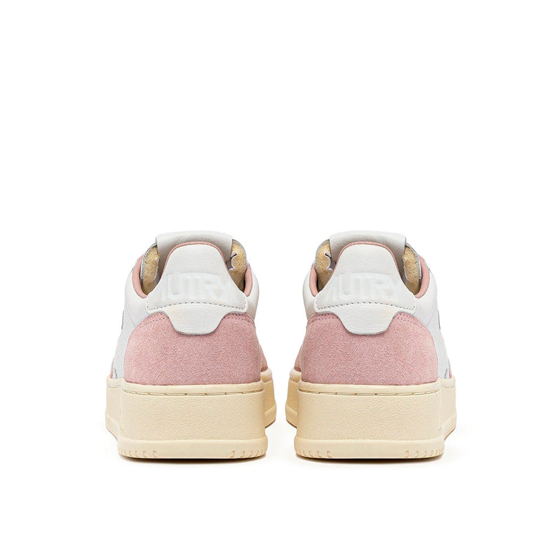 Autry Medalist Leather Low Polvo Blanco (W)