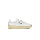 Autry Medalist Leather Low White (W)