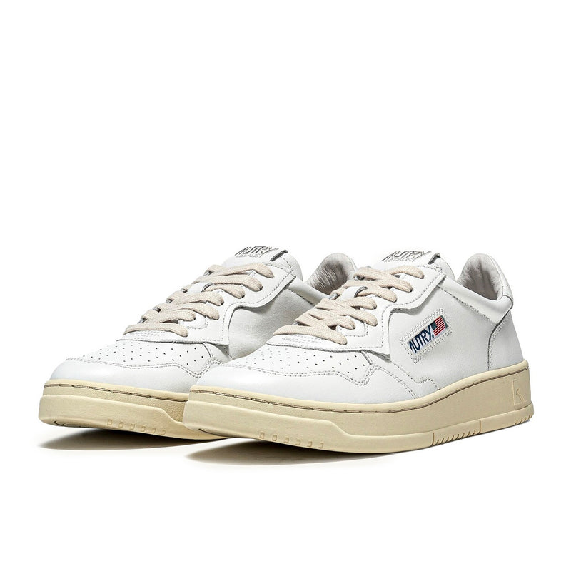 Autry Medalist Leather Low White (W)