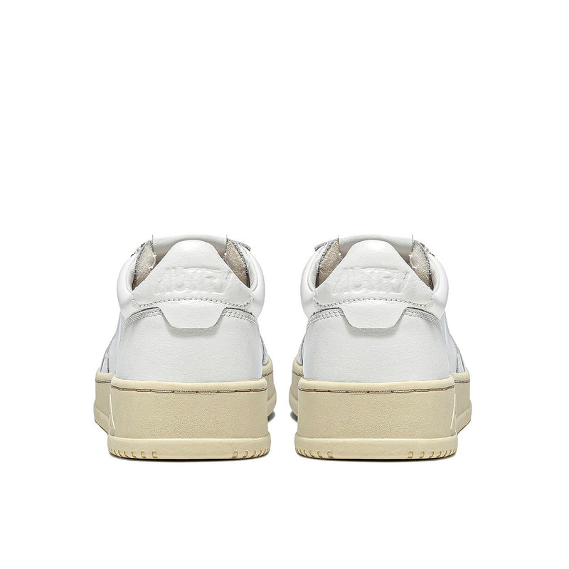 Autry Medalist Leather Low White (W)