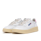 Autry Medalist Low White Polignac (W) - Bianco/Rosa