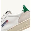 Autry Medalist Leather Low White Amazon Beige (W)