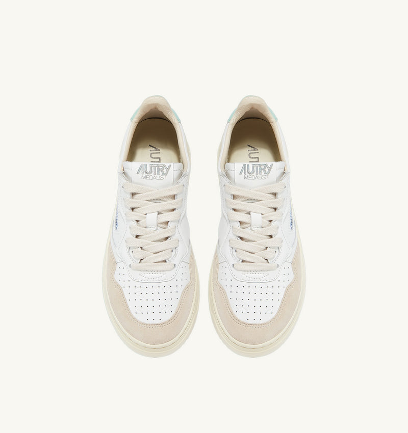 Autry - Sneakers Medalist Low - White/Misty Green