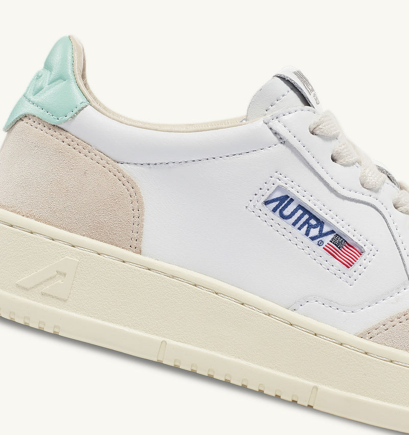 Autry - Sneakers Medalist Low - White/Misty Green