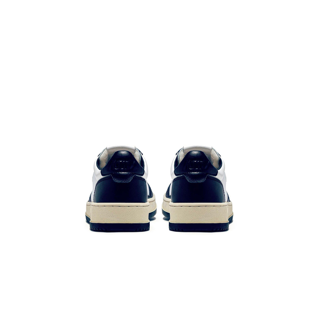 Autry Medalist Leather Low White Navy (W)