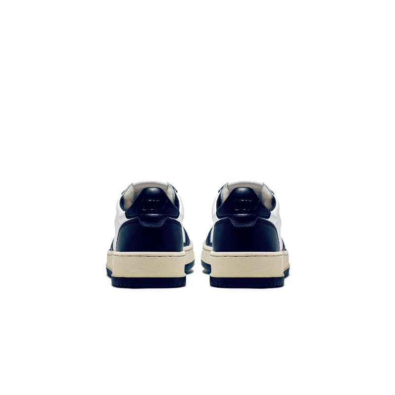 Autry Medalist Leather Low White Navy (W)