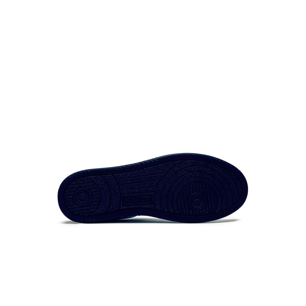 Autry Medalist Leather Low White Navy (W)