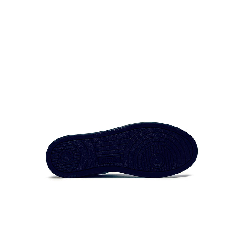 Autry Medalist Leather Low White Navy (W)