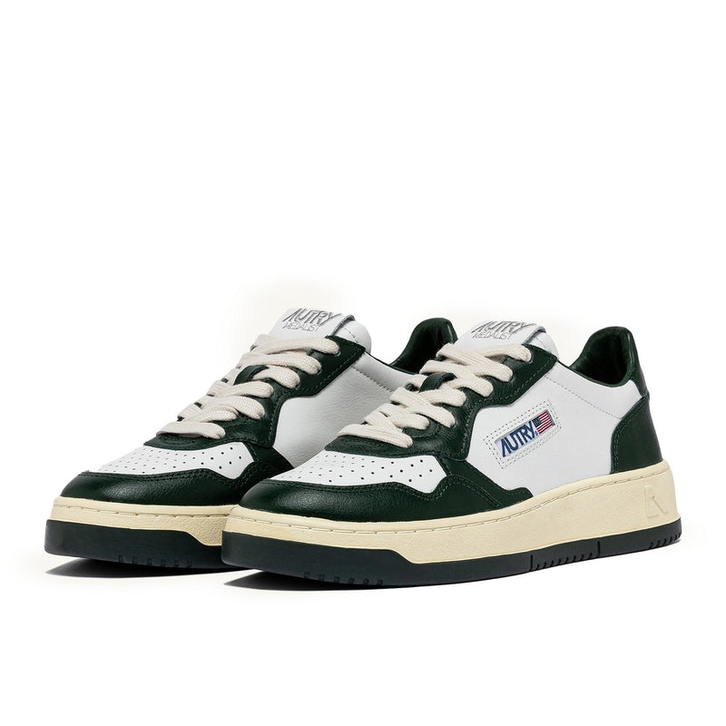 Autry Medalist Low White Mountain Green (W) - Vert