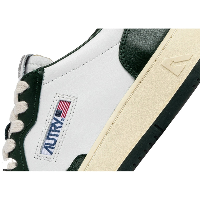 Autry Medalist Low White Mountain Green (W) - Vert