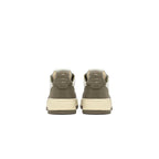Autry Medalist Leather Low White Covert Green (W) - Blanc