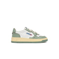 Autry Medalist Leather Low White Polignac (W) - Vert