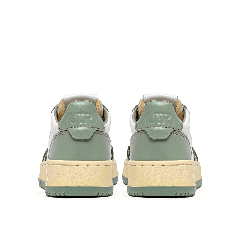 Autry Medalist Leather Low White Polignac (W) - Vert