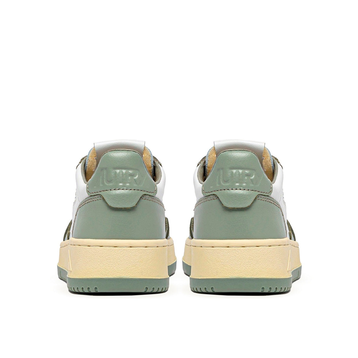 Autry Medalist Leather Low White Polignac (W) - Vert