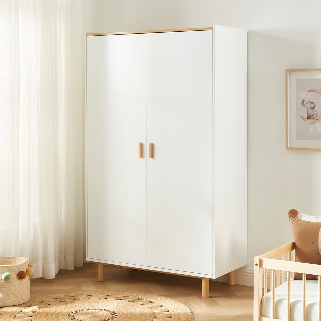 Aura - Armadio per bambini a 2 ante - Bianco