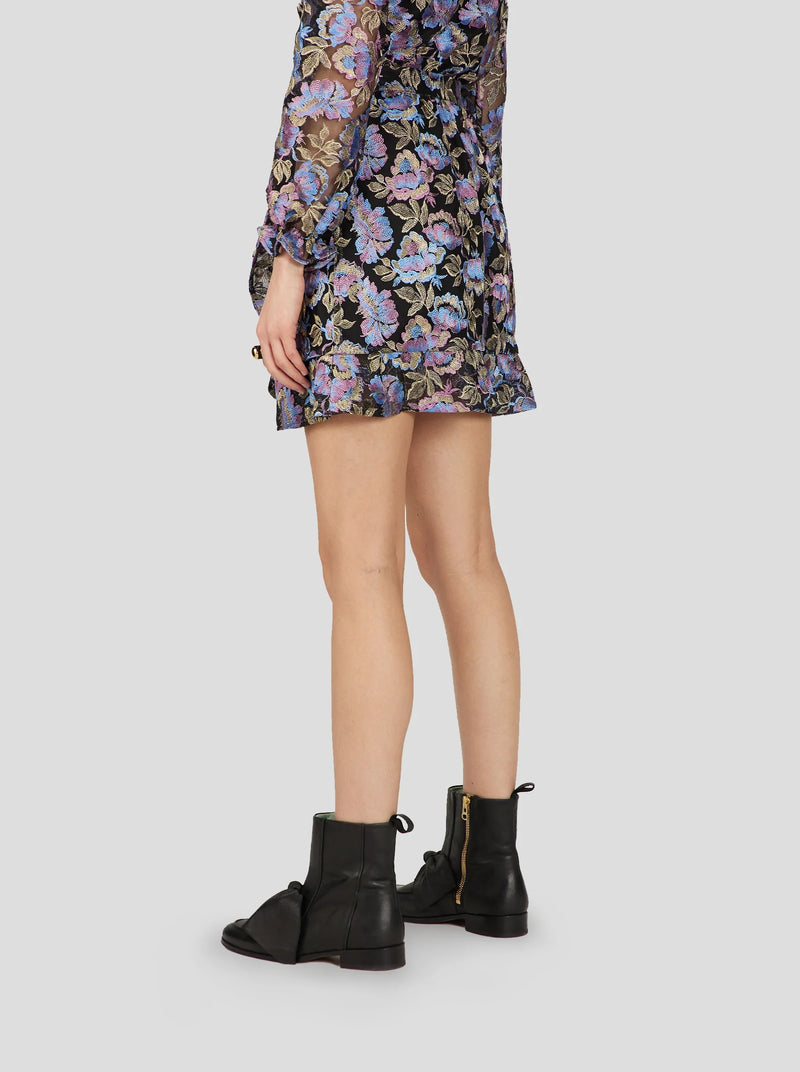 Jupe Autriche En Broderie Fleurs De Givre