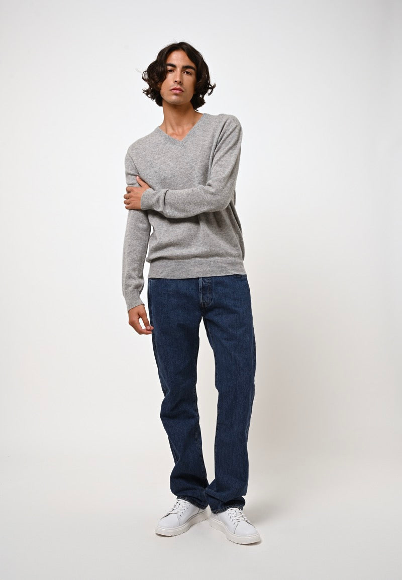 Pull Col V - Agel - Nuage Chiné