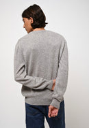 Pull Col V  Agel - Nuage Chiné - 100% Cachemire 2 Fils - Homme