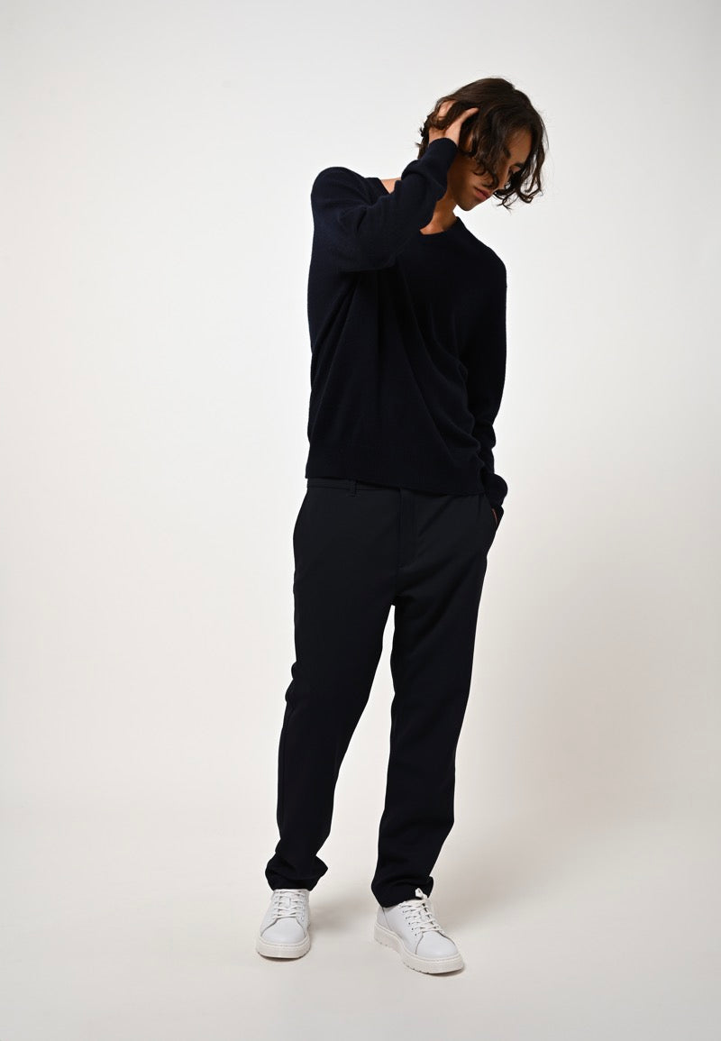 V-Neck Jumper - Agel - Navy