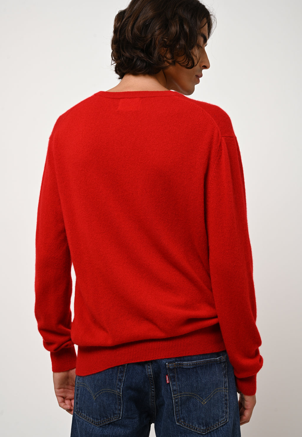 V-Neck Jumper - Agel - Red