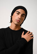 Aiglière Round-Neck Jumper - Black - 100% 2-Ply Cashmere