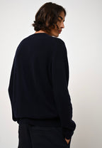 Round Neck Jumper - Aiglière - Navy