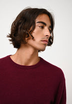 Round Neck Jumper - Aiglière - Bordeaux
