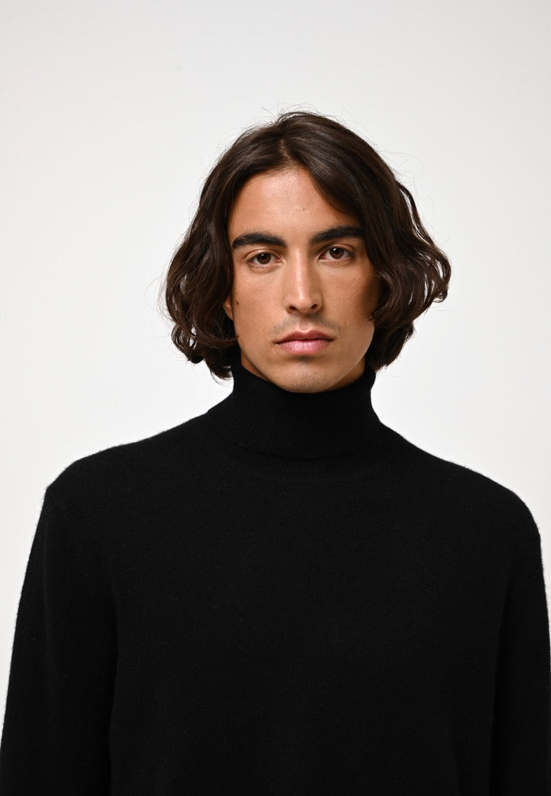 Roll-Neck Jumper - Bange - Black