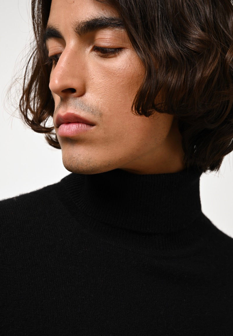 Roll-Neck Jumper - Bange - Black