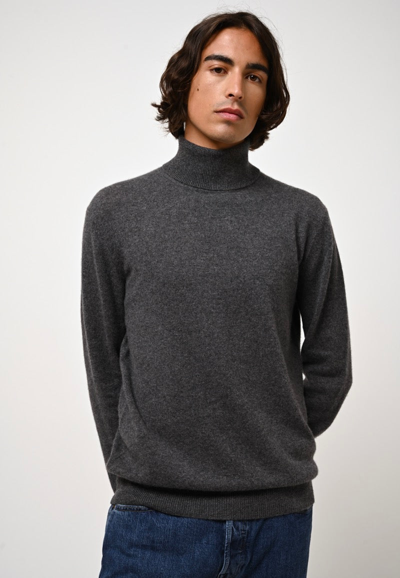 Roll-Neck Jumper - Bange - Anthracite Marl