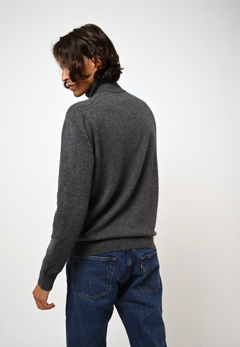 Roll-Neck Jumper - Bange - Anthracite Marl