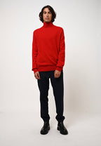 Roll-Neck Jumper - Bange - Red