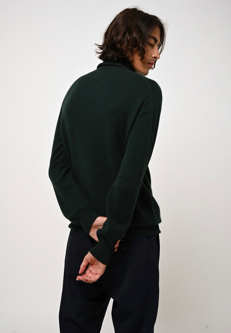 Bange Roll-Neck Jumper - Cypress - 100% 2-Ply Cashmere