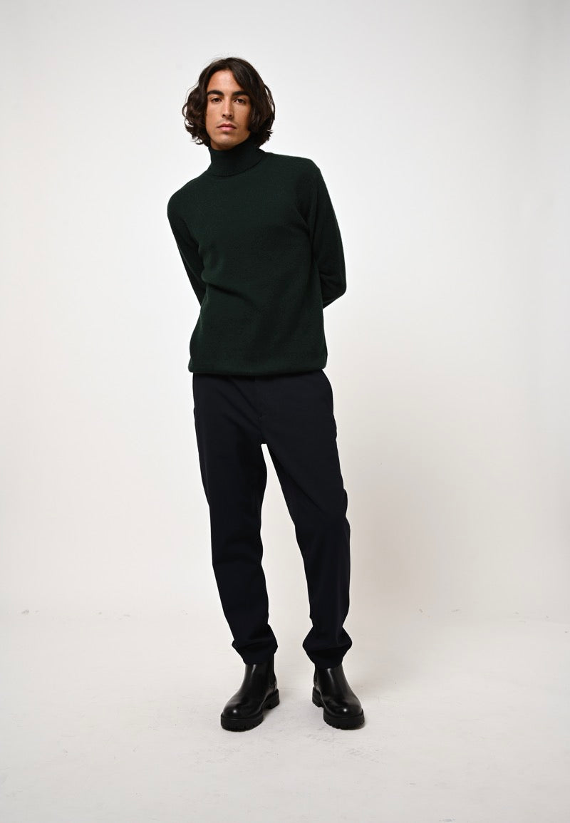Bange Roll-Neck Jumper - Cypress - 100% 2-Ply Cashmere