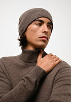 Pull Col Roulé - Bange - Taupe Chiné