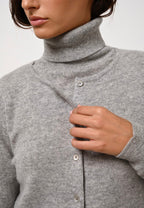 Round Neck Cardigan - Caron - Nuage Chiné