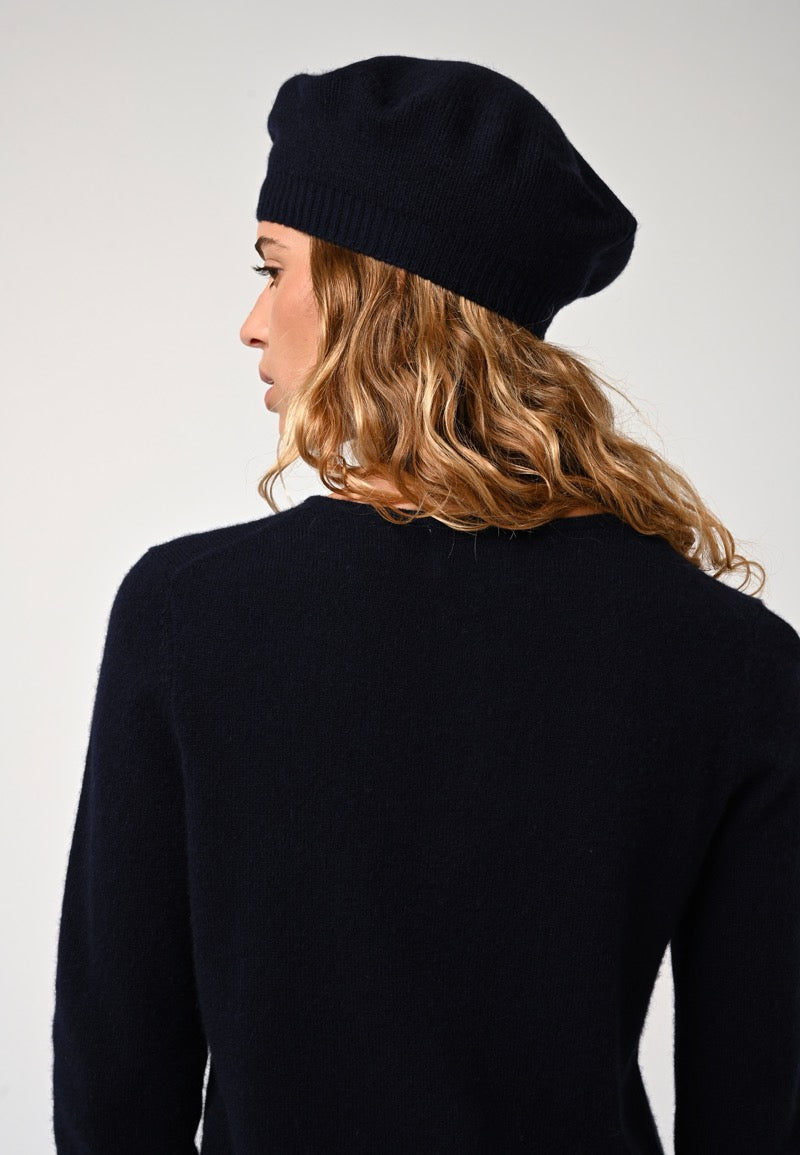 Cardigan Col Rond - Caron - Navy