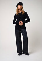 Cardigan Col Rond - Caron - Navy
