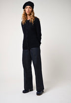 Cardigan Col Rond - Caron - Navy