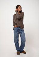 Cardigan Col Rond - Caron - Marron